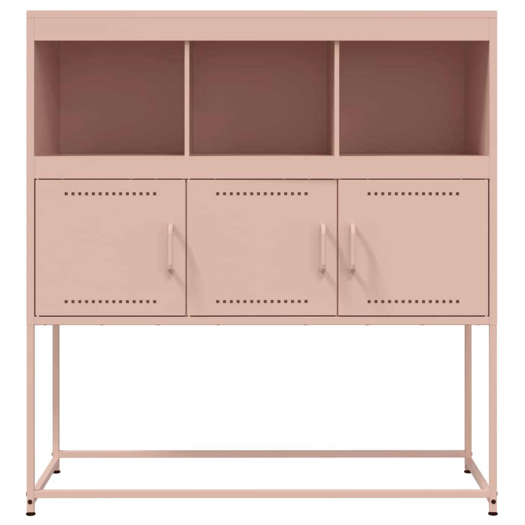 Side cabinet, pink, 100.5x39x107cm, steel