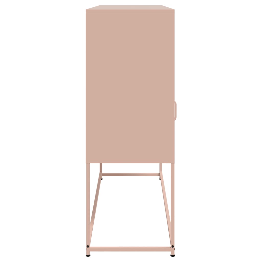 Side cabinet, pink, 100.5x39x107cm, steel