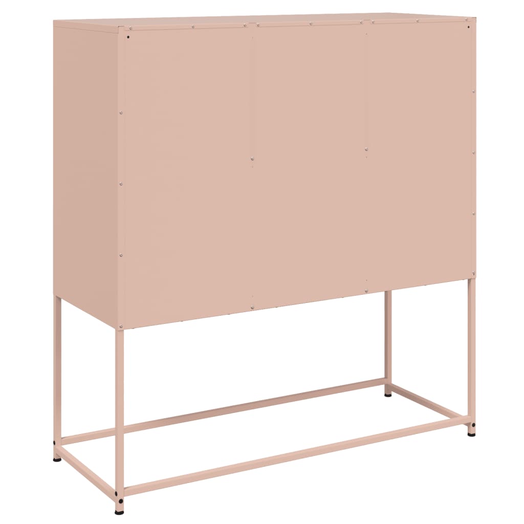 Side cabinet, pink, 100.5x39x107cm, steel
