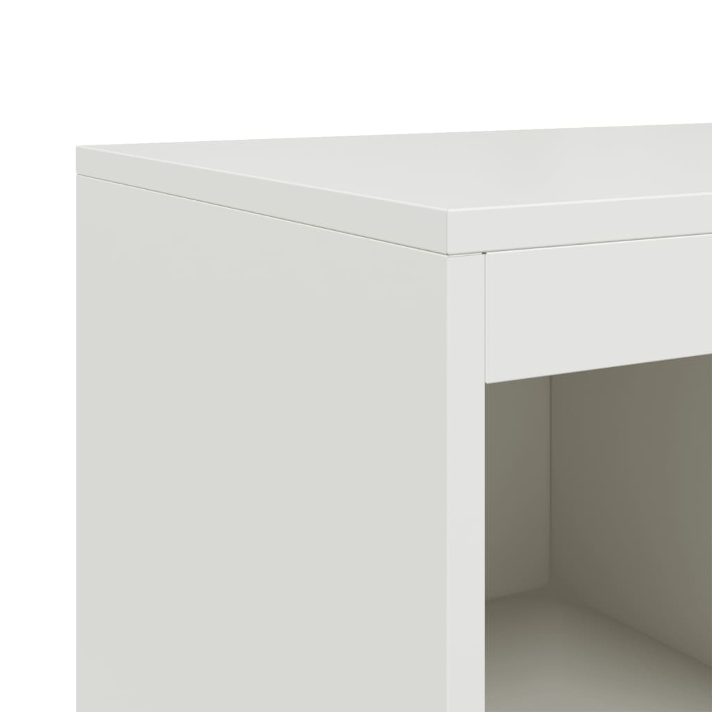 Šoninė spintelė, baltos spalvos, 100,5x39x107cm, plienas