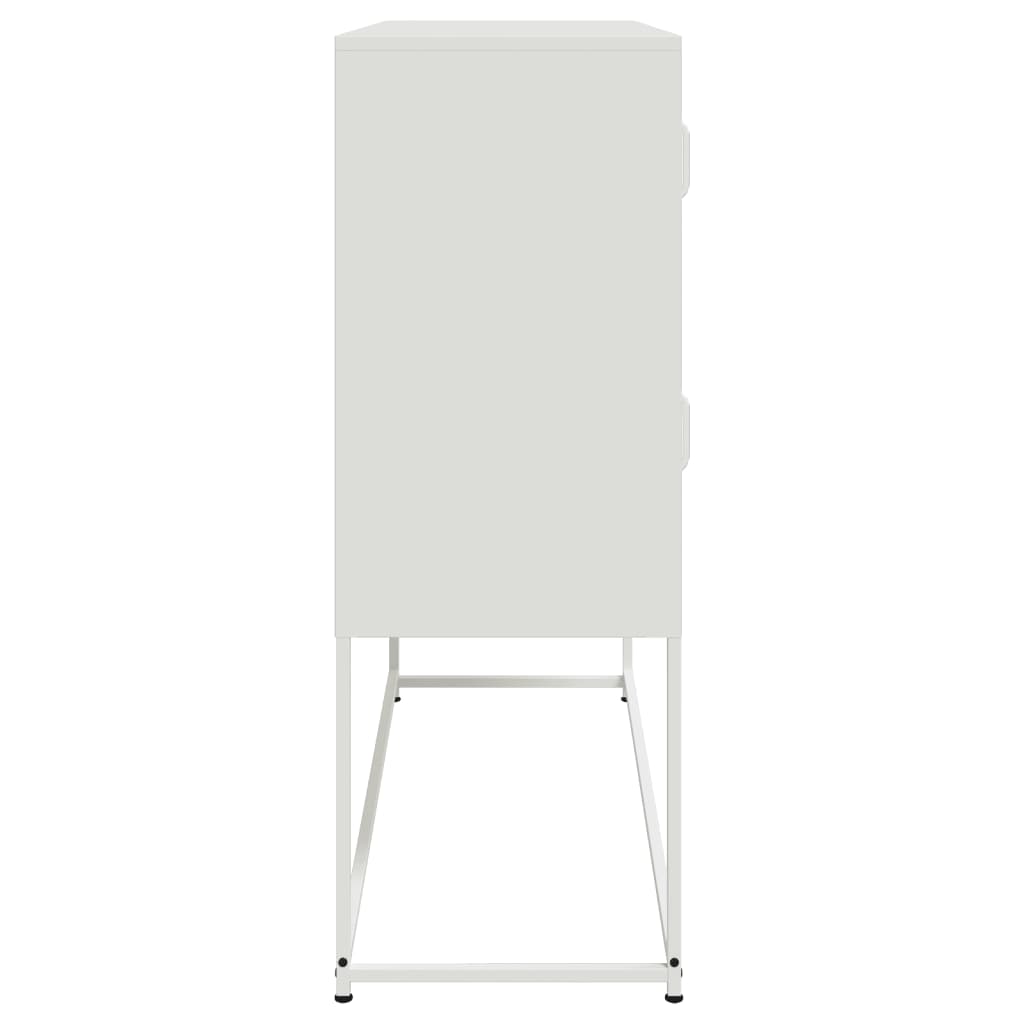 Šoninė spintelė, baltos spalvos, 100,5x39x107cm, plienas