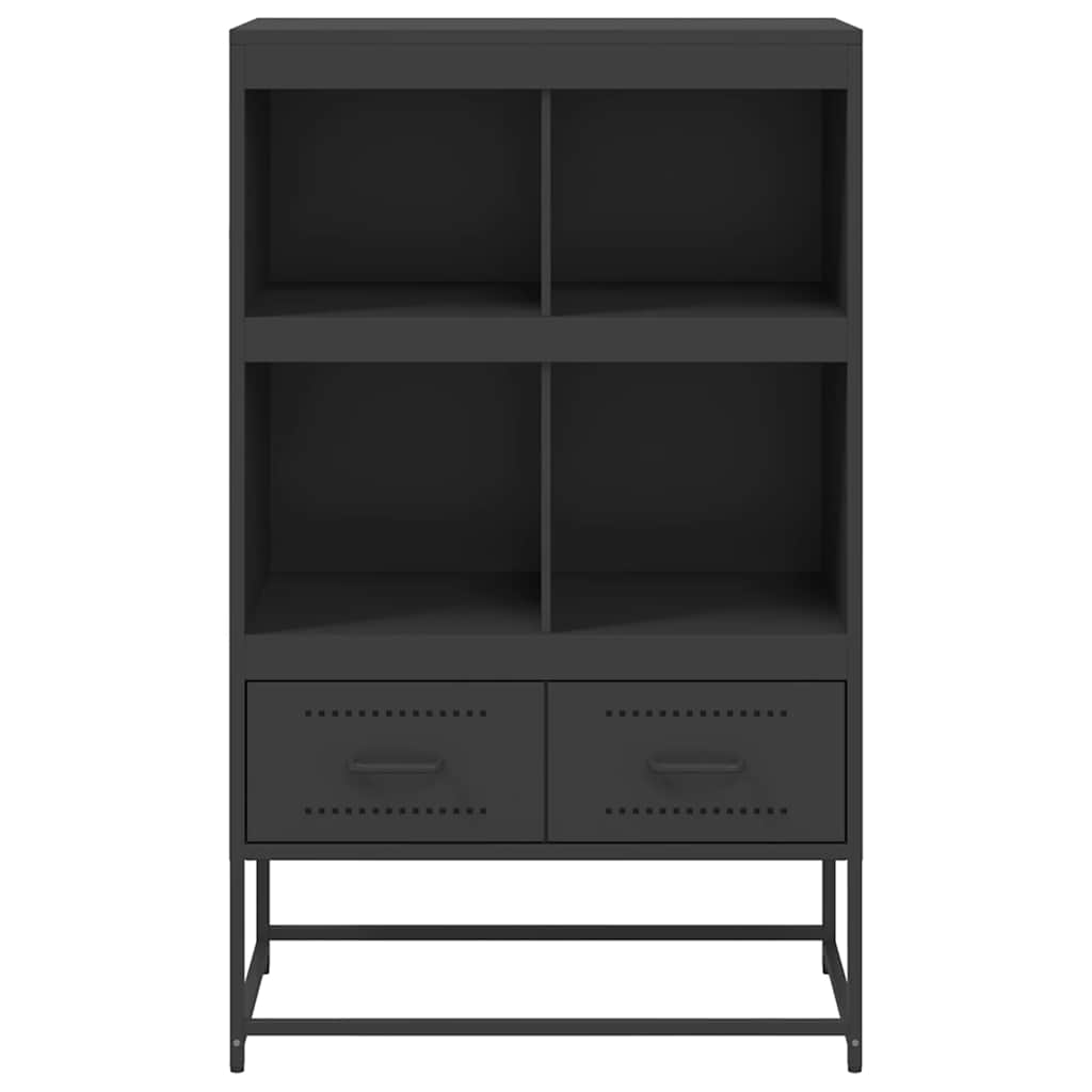 Komoda, juodos, 68x39x111,5 cm, plienas