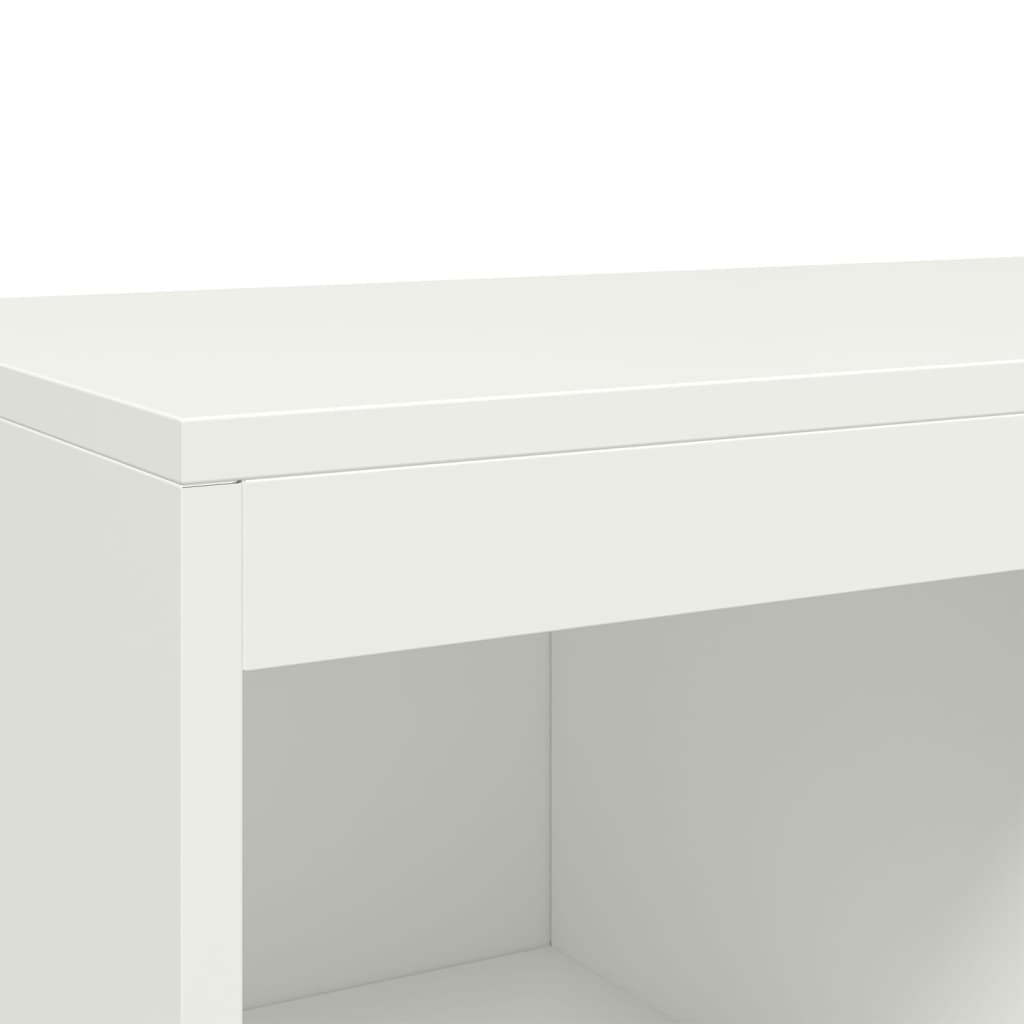 Komoda, baltos spalvos, 68x39x111,5 cm, plienas