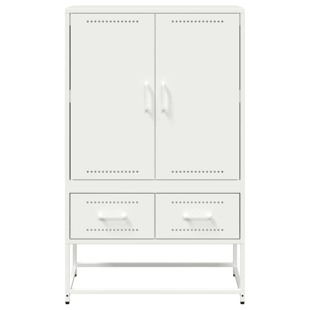 Chest of drawers, white, 68x39x111.5 cm, steel