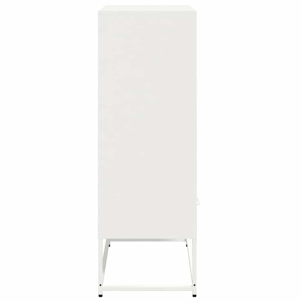 Chest of drawers, white, 68x39x111.5 cm, steel