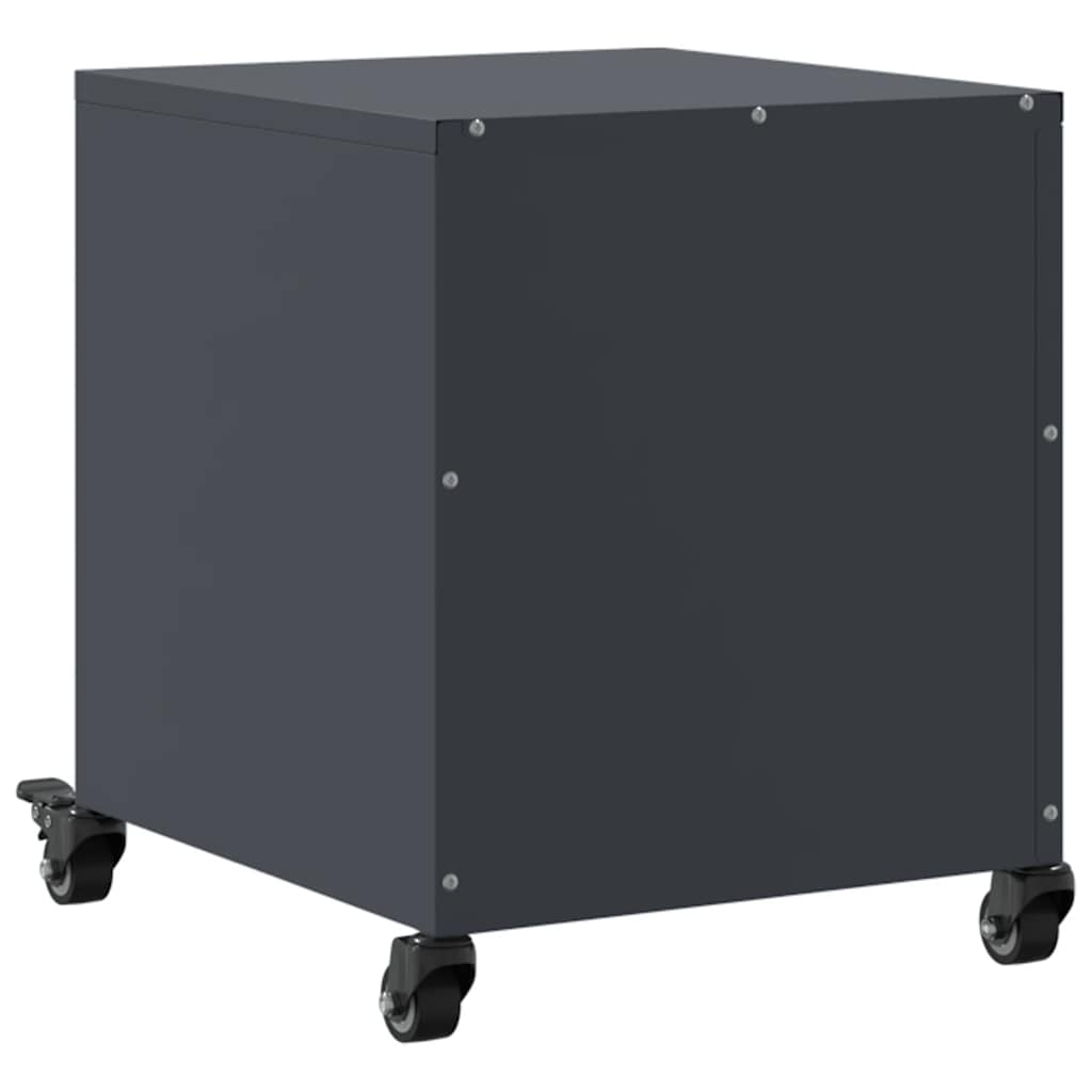Nightstand, anthracite, 36x39x43.5cm, steel