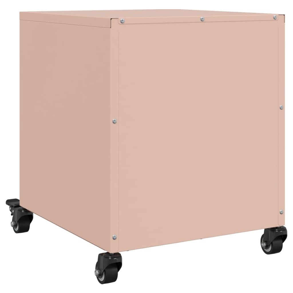 Bedside tables, 2 pcs., pink, 36x39x43.5cm, steel