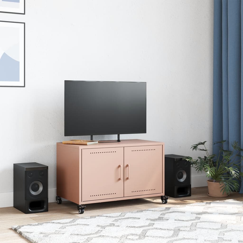 TV cabinet, pink, 68x39x43.5cm, steel