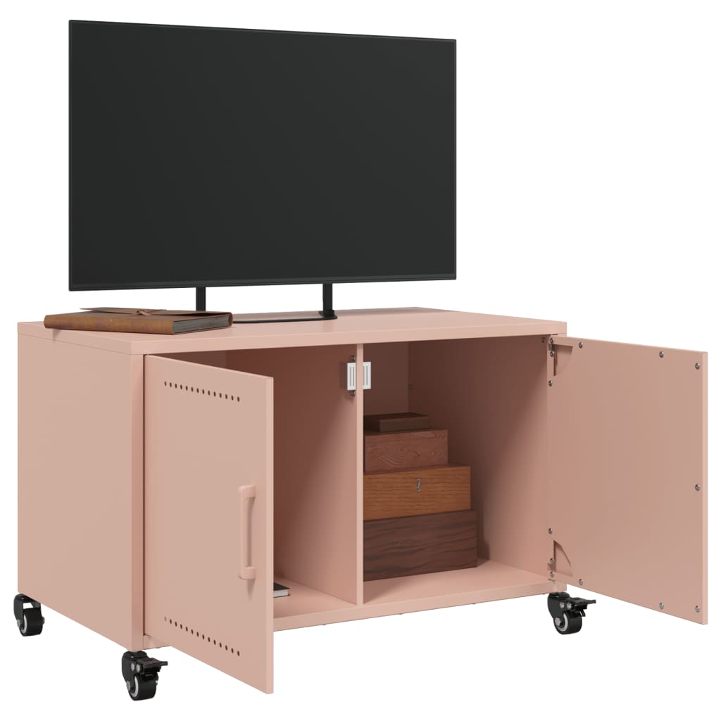 TV cabinet, pink, 68x39x43.5cm, steel