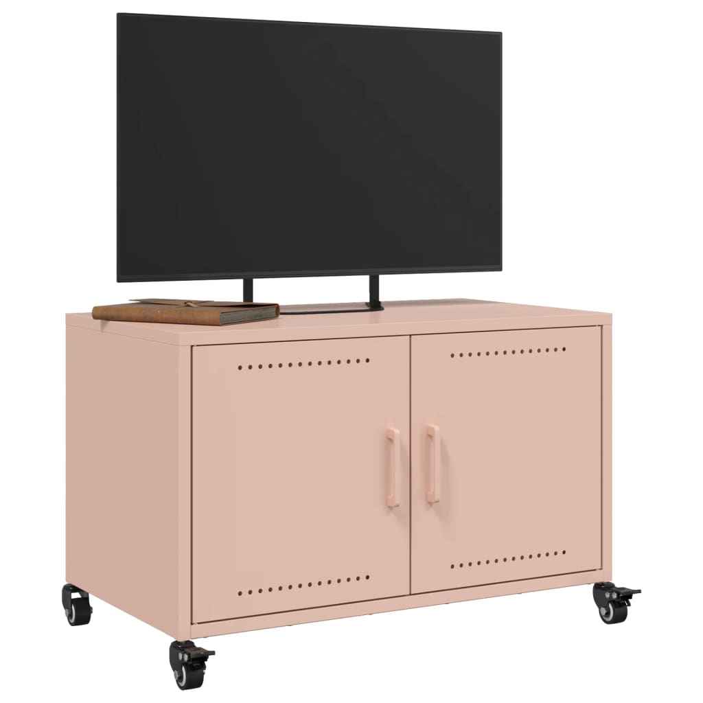 TV cabinet, pink, 68x39x43.5cm, steel