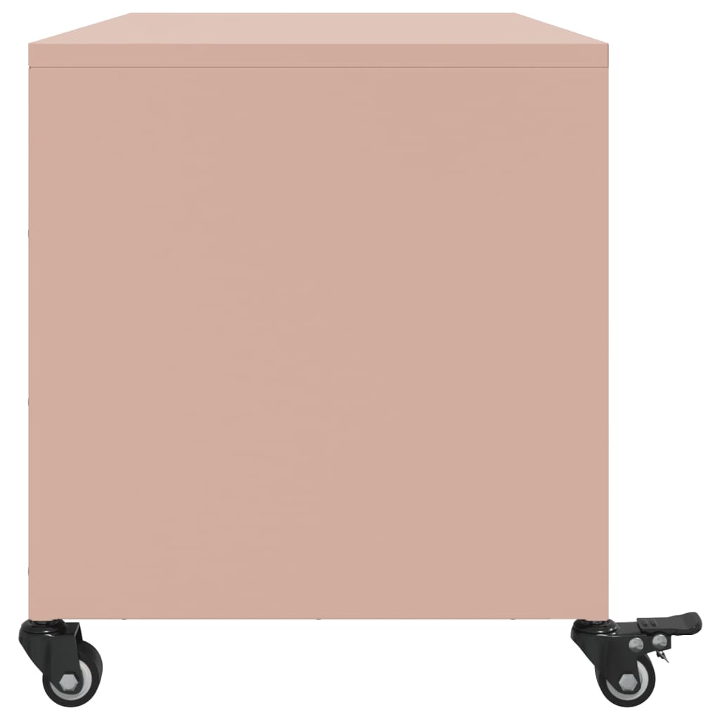 TV cabinet, pink, 68x39x43.5cm, steel
