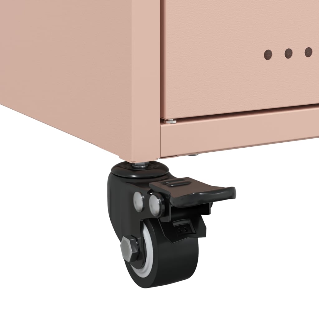 TV cabinet, pink, 68x39x43.5cm, steel