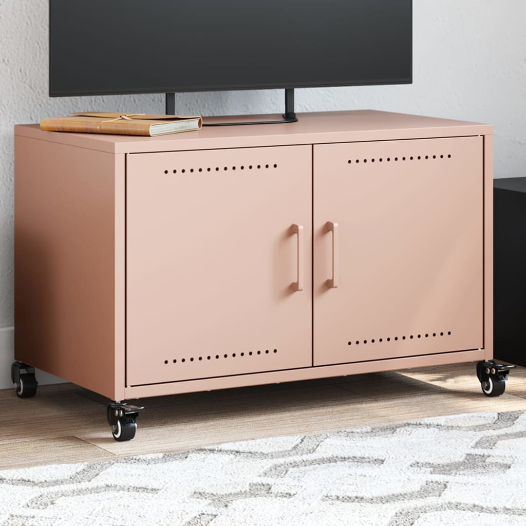 TV cabinet, pink, 68x39x43.5cm, steel