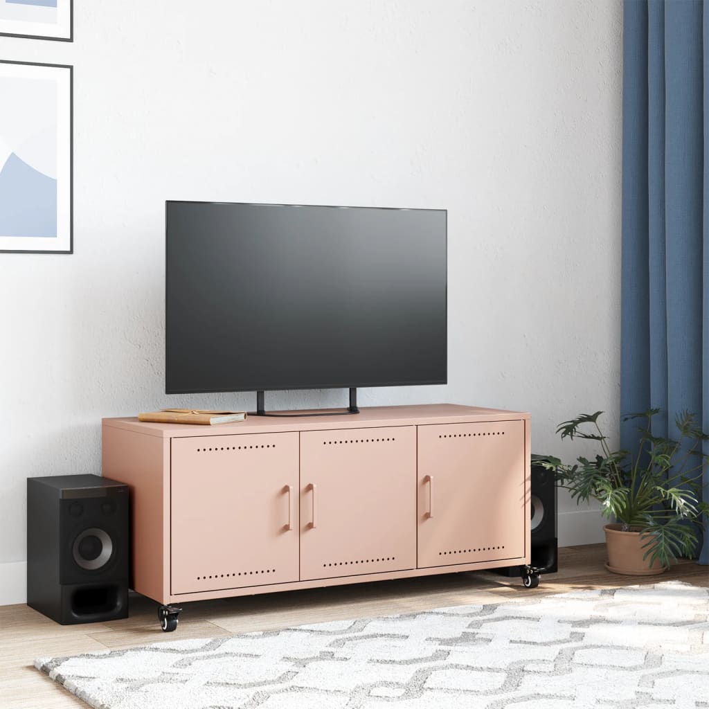 TV skapītis, rozā, 100,5x39x43,5cm, tērauds
