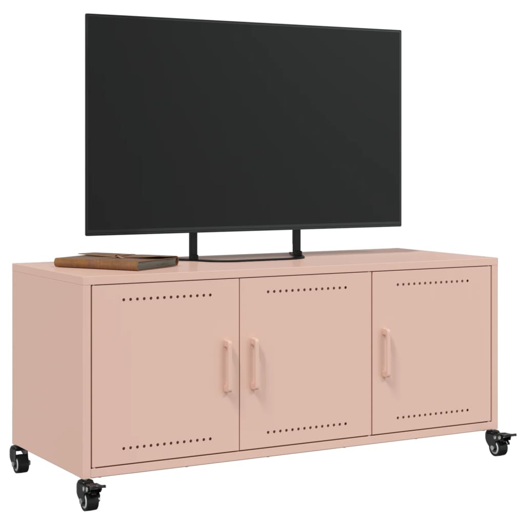 TV skapītis, rozā, 100,5x39x43,5cm, tērauds