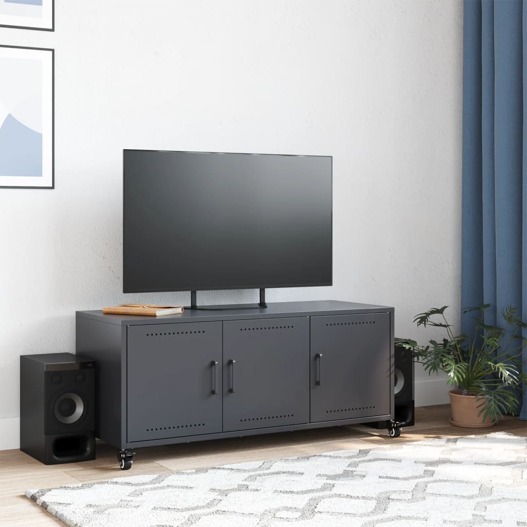 TV cabinet, anthracite, 100.5x39x43.5cm, steel