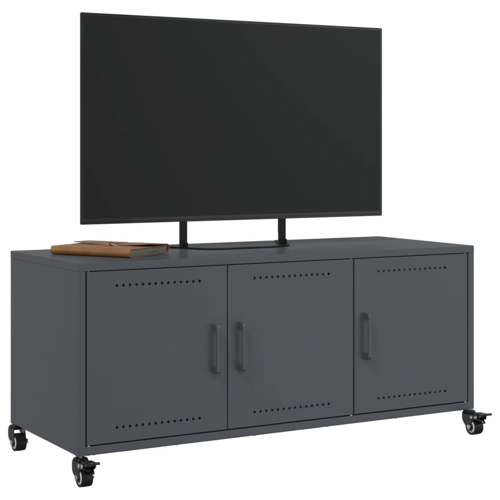 TV cabinet, anthracite, 100.5x39x43.5cm, steel