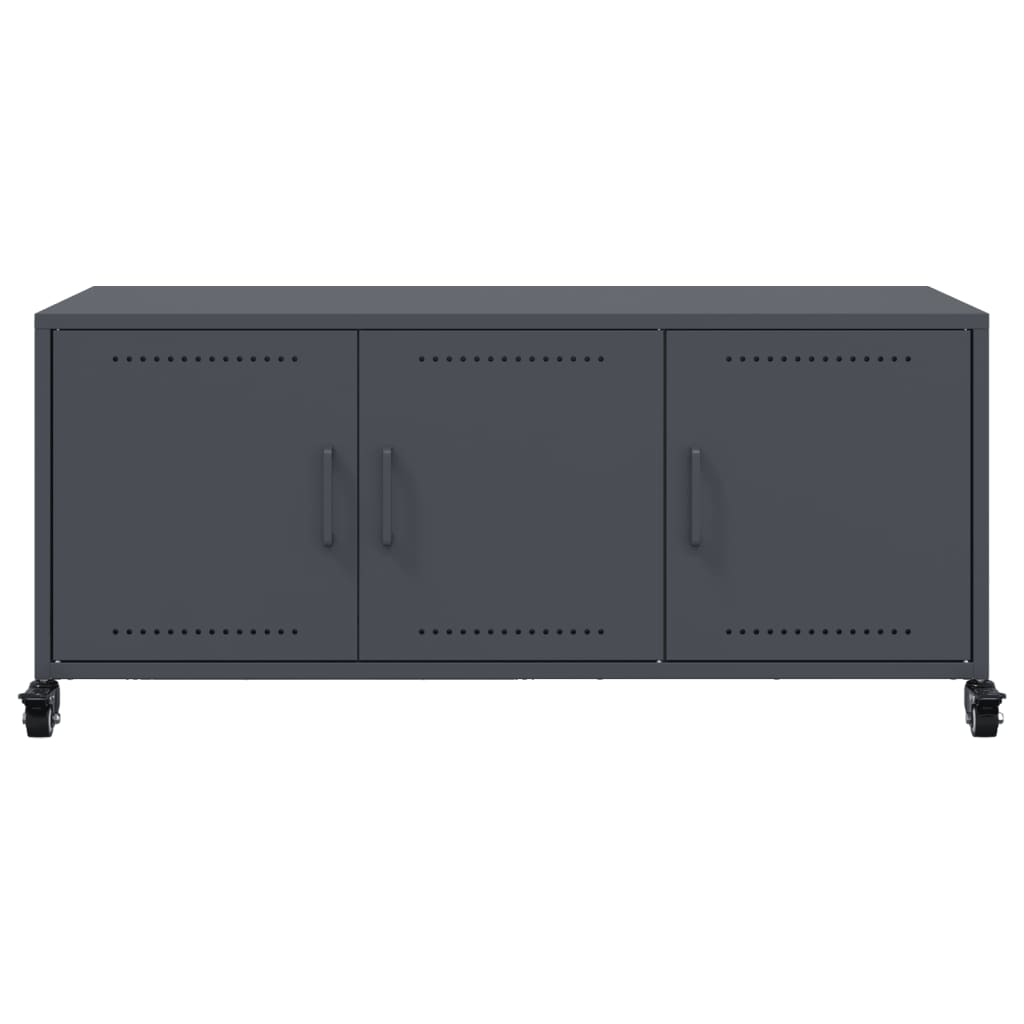 TV cabinet, anthracite, 100.5x39x43.5cm, steel