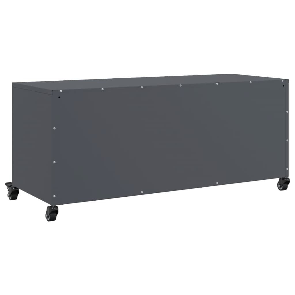 TV cabinet, anthracite, 100.5x39x43.5cm, steel