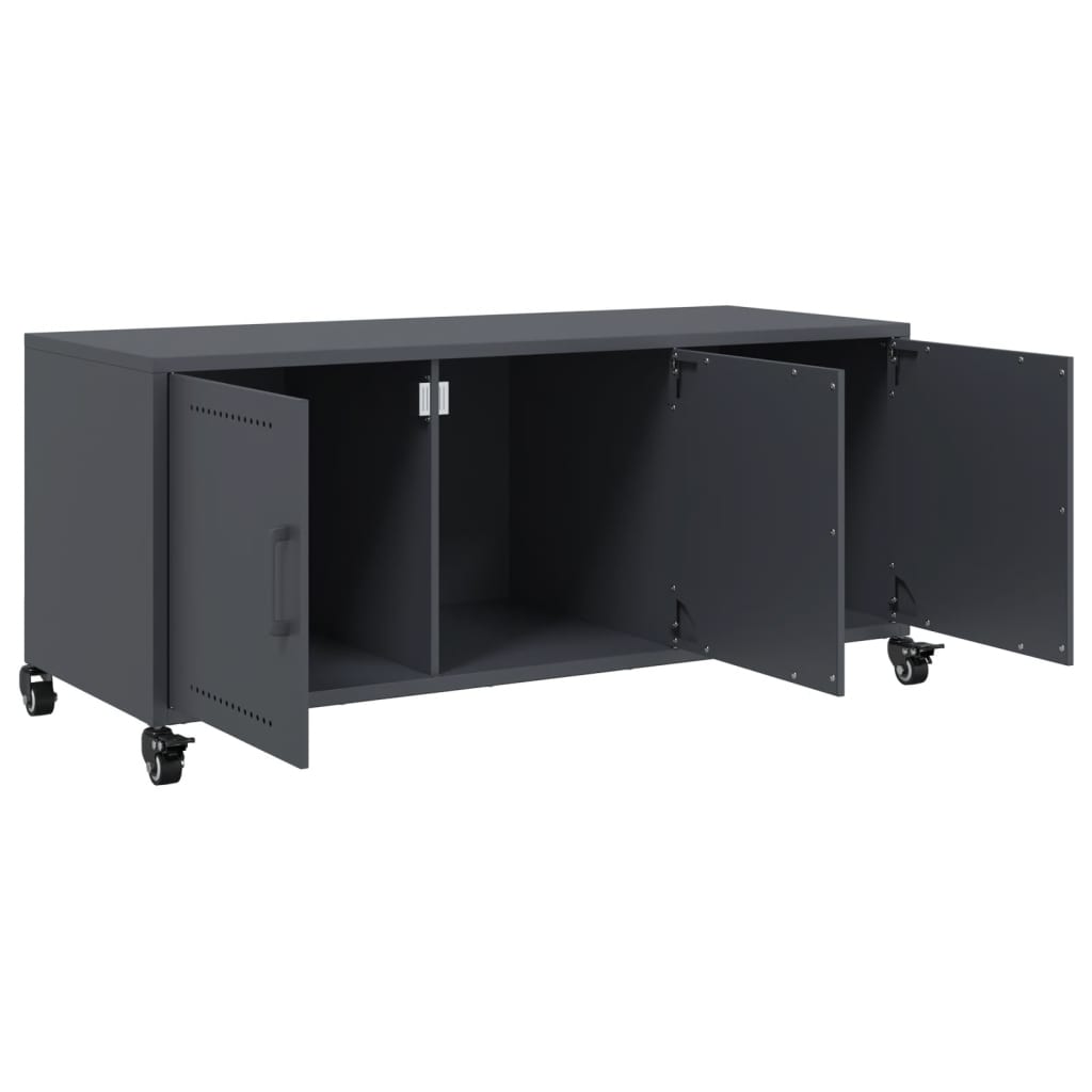 TV cabinet, anthracite, 100.5x39x43.5cm, steel