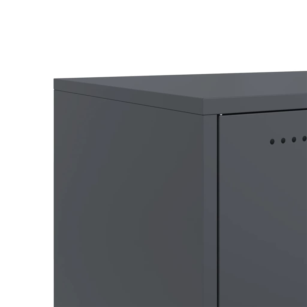 TV cabinet, anthracite, 100.5x39x43.5cm, steel