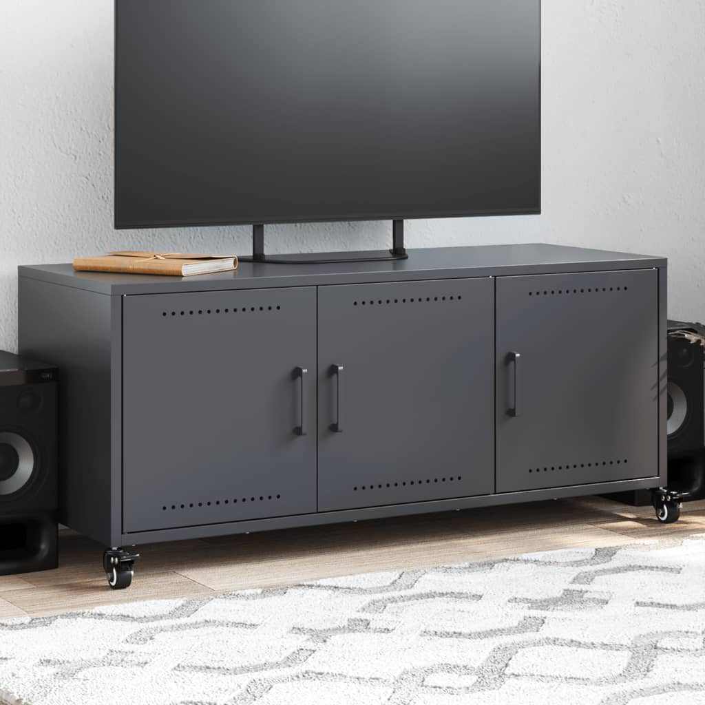 TV cabinet, anthracite, 100.5x39x43.5cm, steel