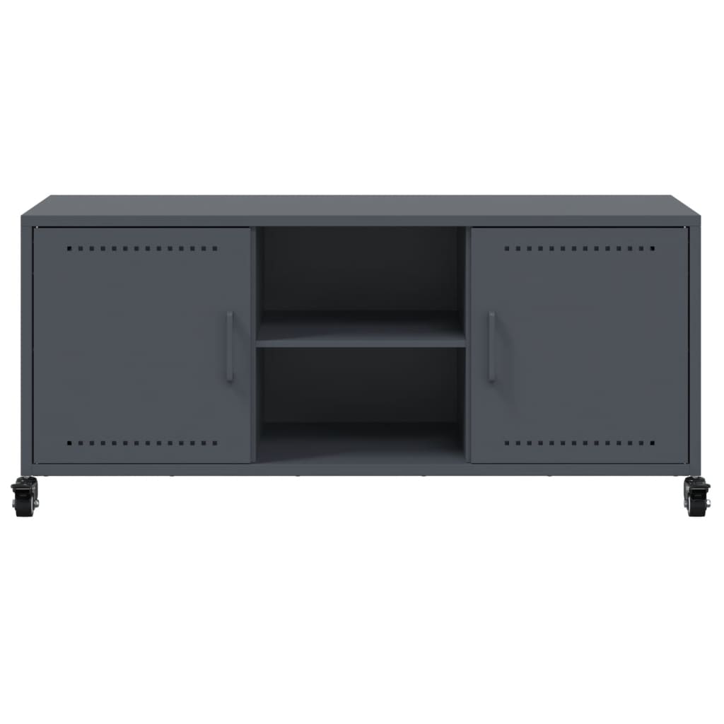 TV cabinet, anthracite, 100.5x39x43.5cm, steel