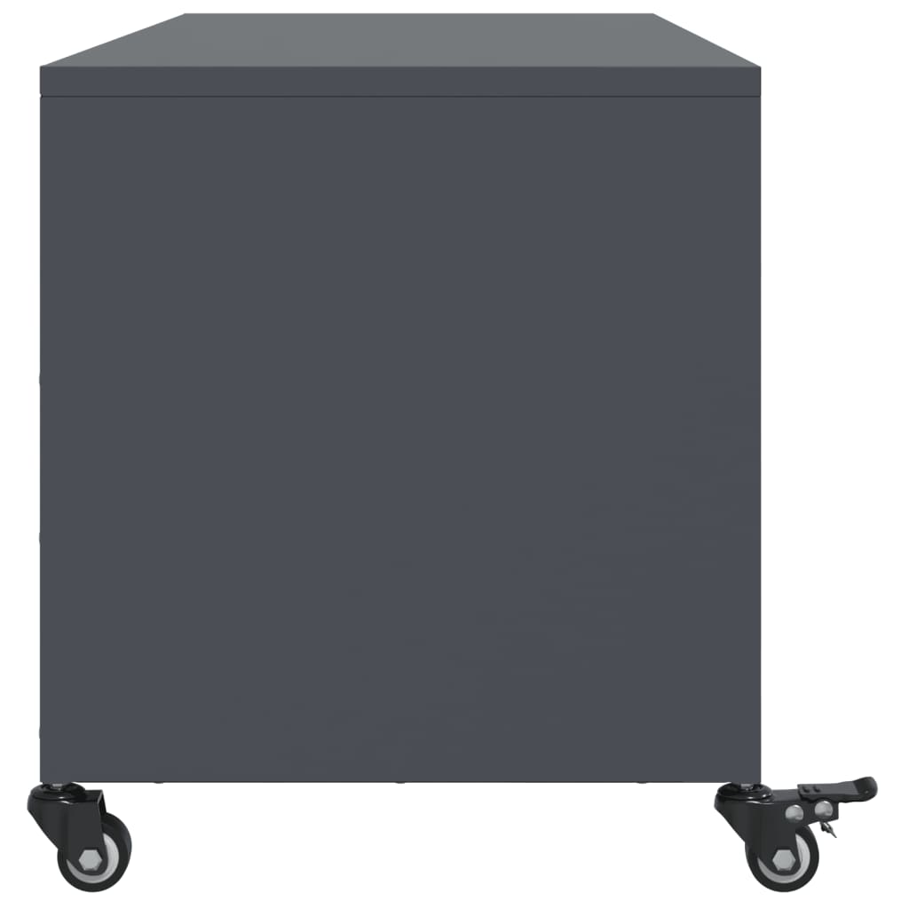TV cabinet, anthracite, 100.5x39x43.5cm, steel