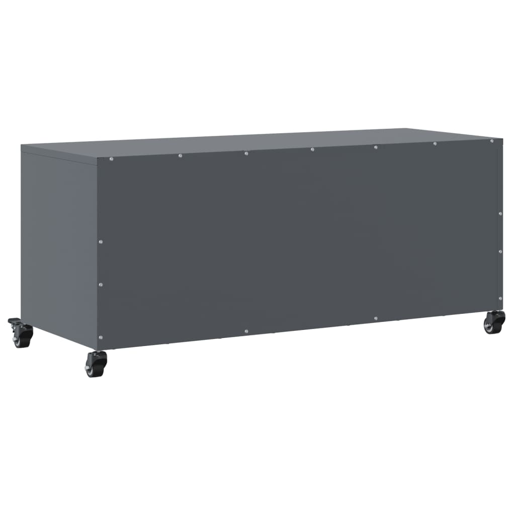 TV cabinet, anthracite, 100.5x39x43.5cm, steel