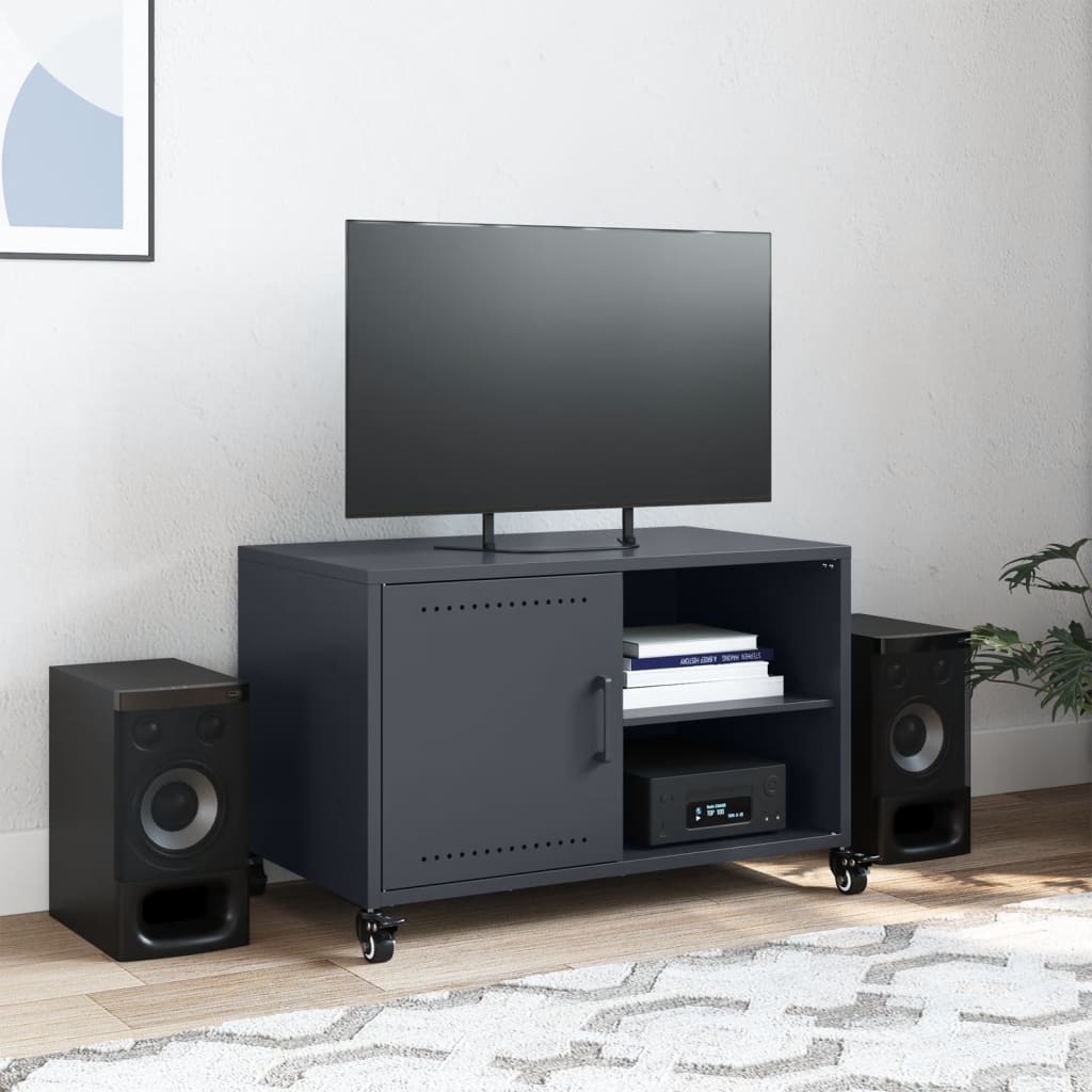 TV skapis, antracīts, 68x39x43,5cm, tērauds
