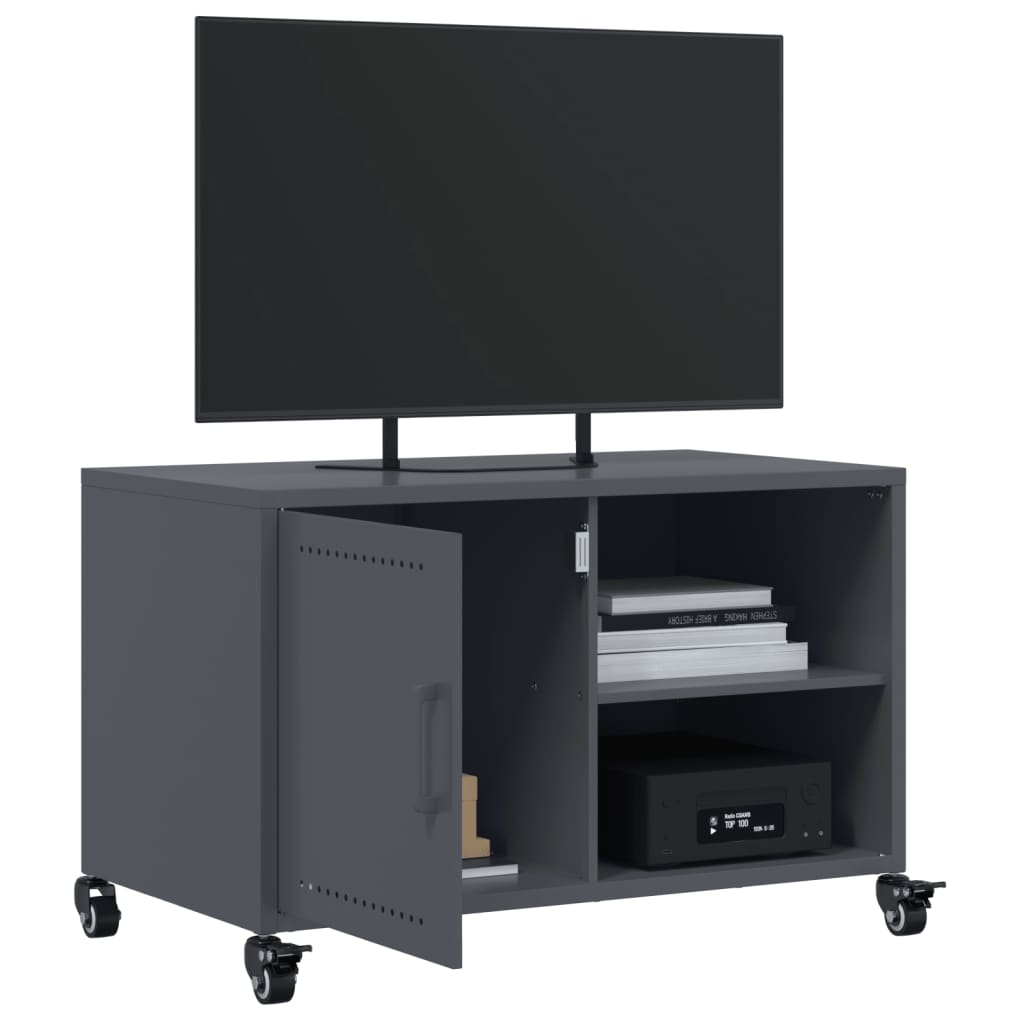 TV skapis, antracīts, 68x39x43,5cm, tērauds