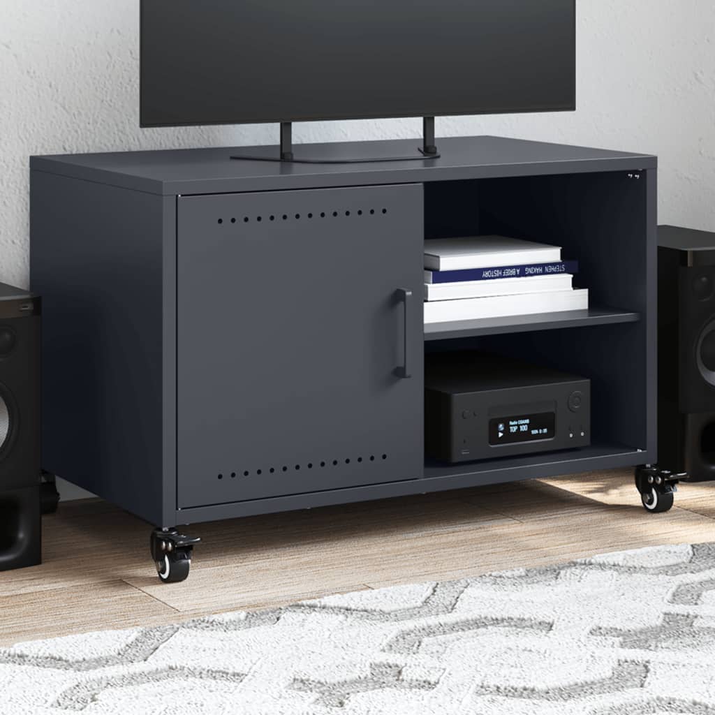 TV skapis, antracīts, 68x39x43,5cm, tērauds