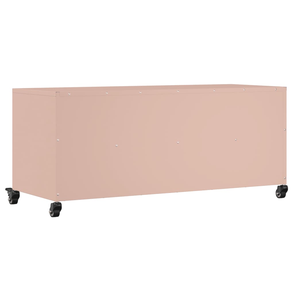 TV cabinet, pink, 100.5x39x43.5cm, steel