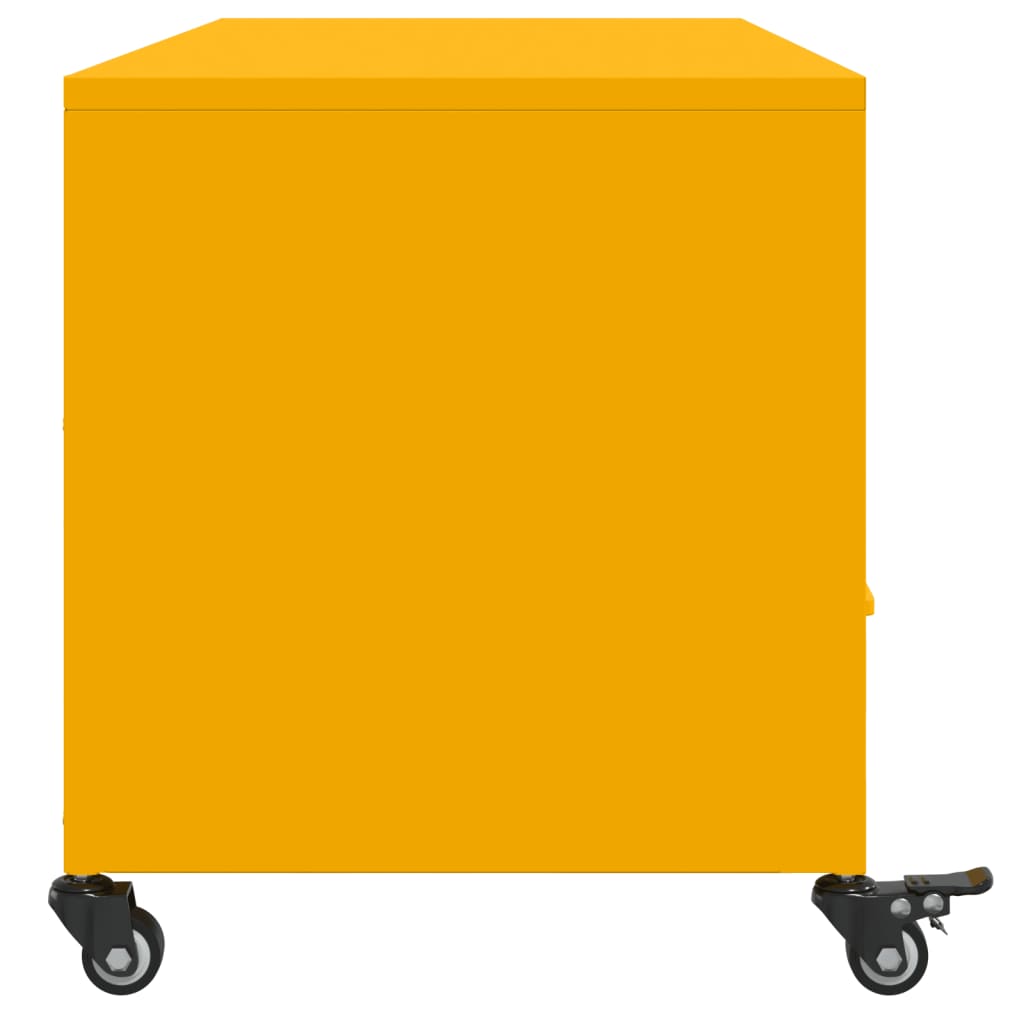TV cabinet, mustard, 100.5x39x43.5cm, steel