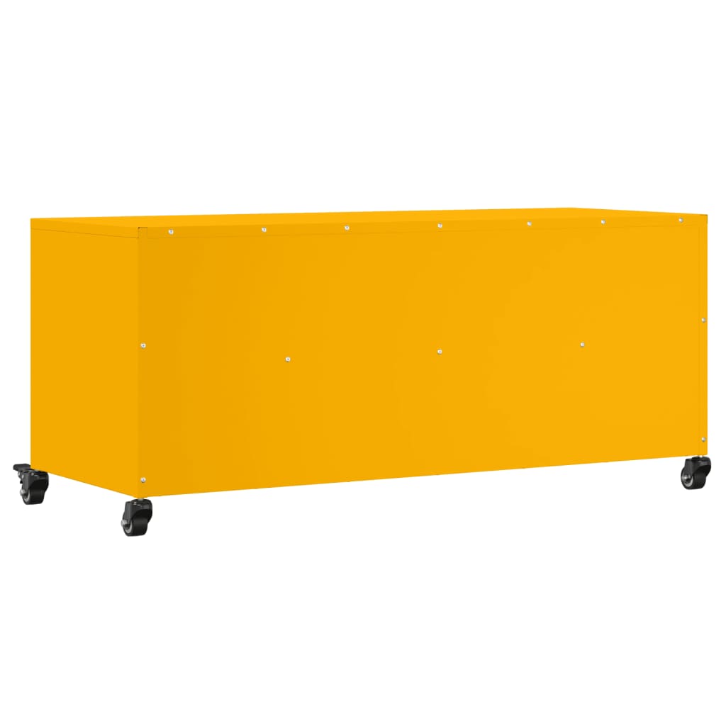 TV cabinet, mustard, 100.5x39x43.5cm, steel