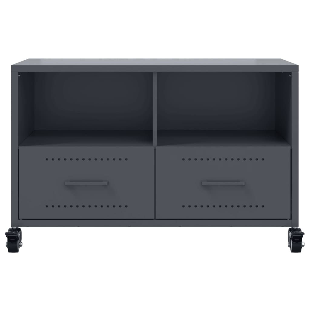 TV cabinet, anthracite, 68x39x43.5cm, steel