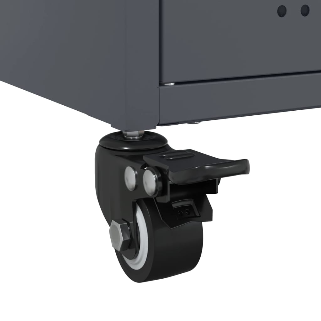 TV cabinet, anthracite, 68x39x43.5cm, steel