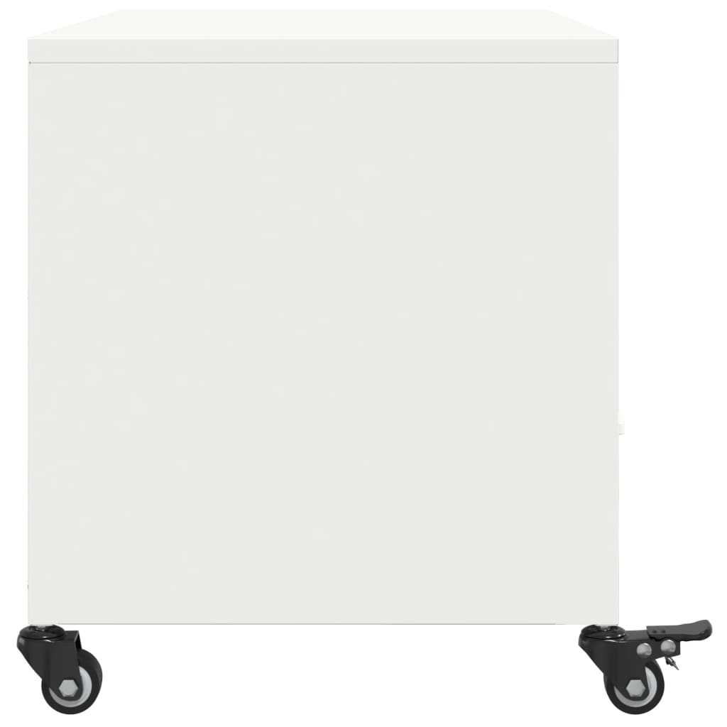 TV skapītis, balts, 68x39x43,5cm, tērauds