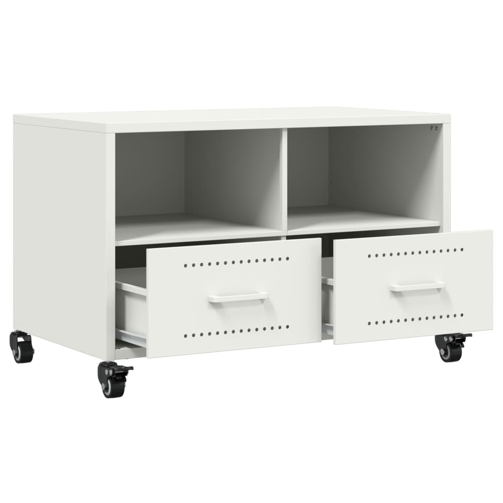 TV skapītis, balts, 68x39x43,5cm, tērauds