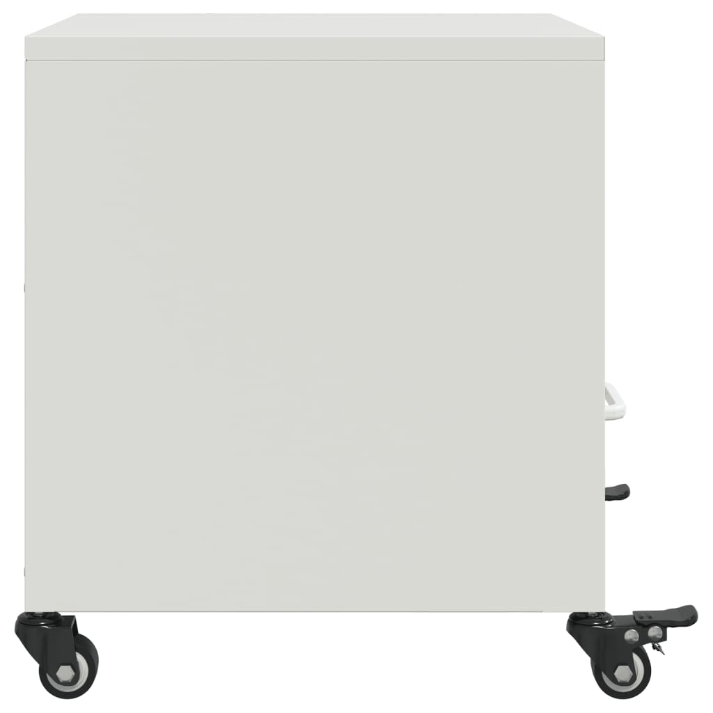 Nightstand, white, 36x39x43.5cm, steel