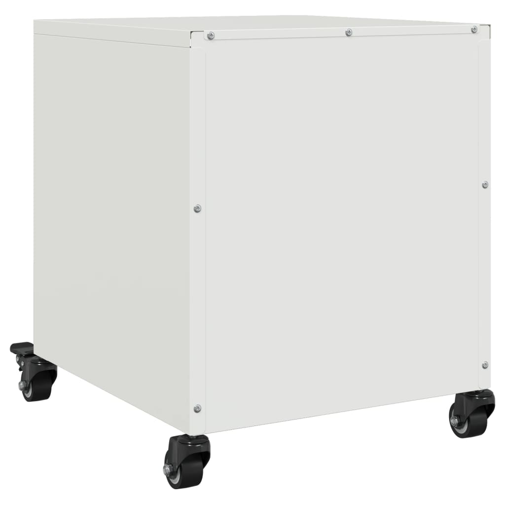 Nightstand, white, 36x39x43.5cm, steel
