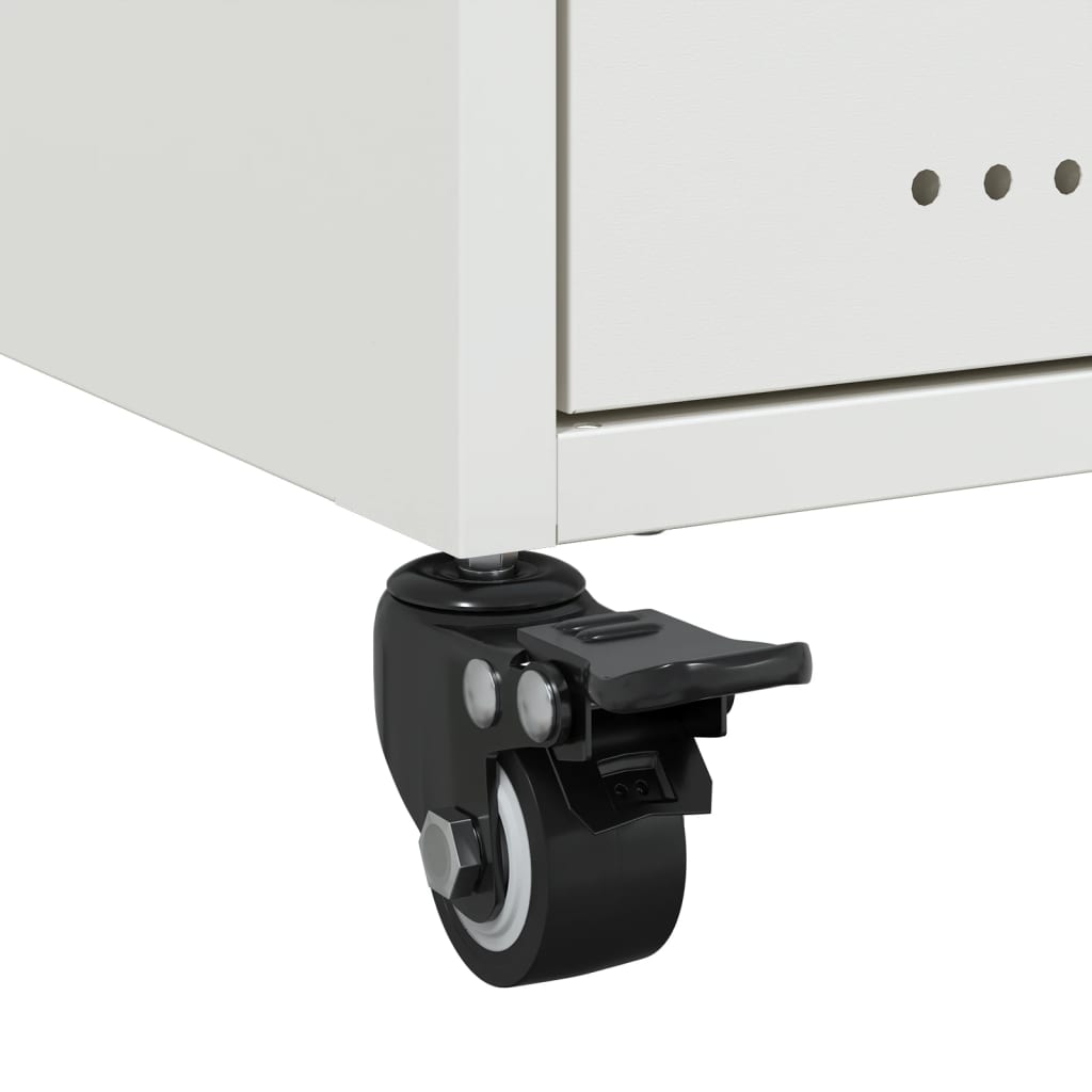 Nightstand, white, 36x39x43.5cm, steel