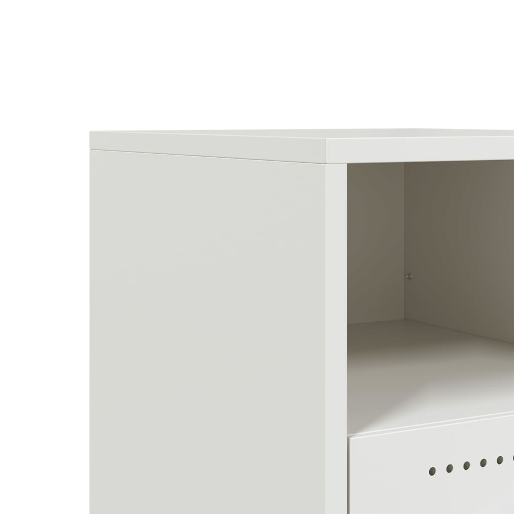 Nightstand, white, 36x39x43.5cm, steel