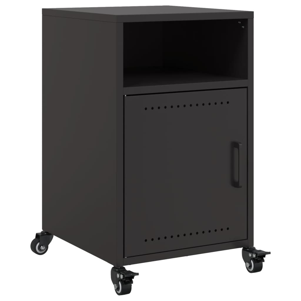 Bedside tables, 2 pcs, black, 36x39x59cm, steel