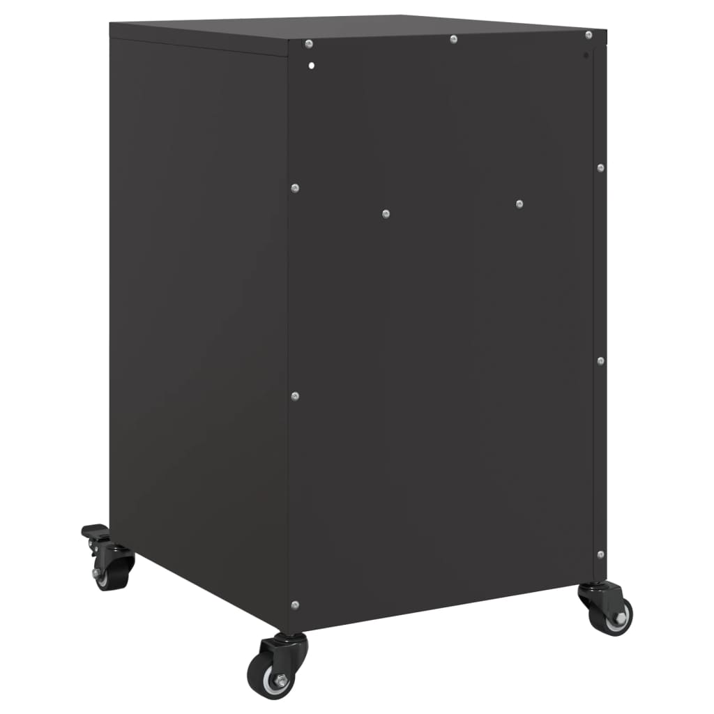 Bedside tables, 2 pcs, black, 36x39x59cm, steel