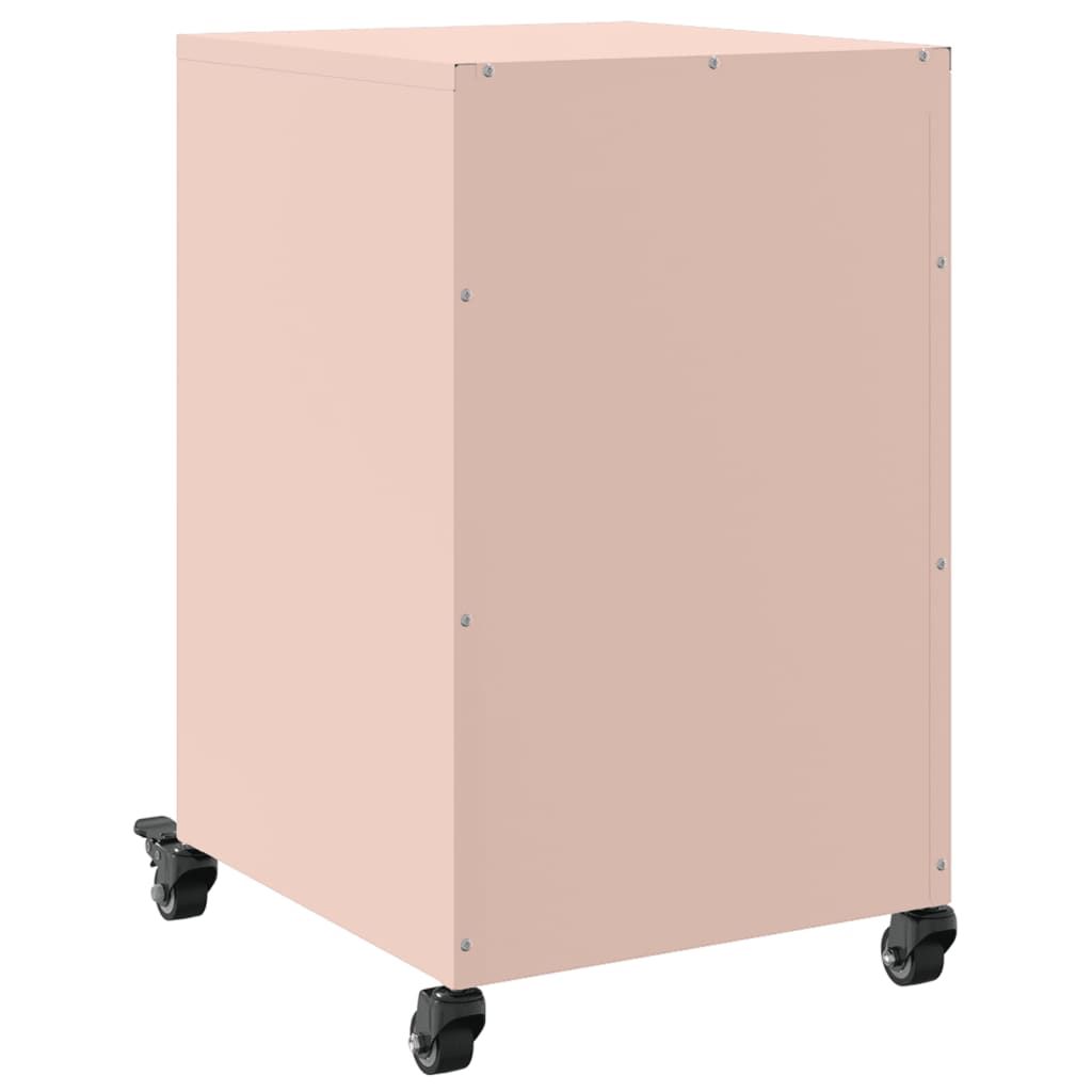 Nightstand, pink, 36x39x59cm, steel