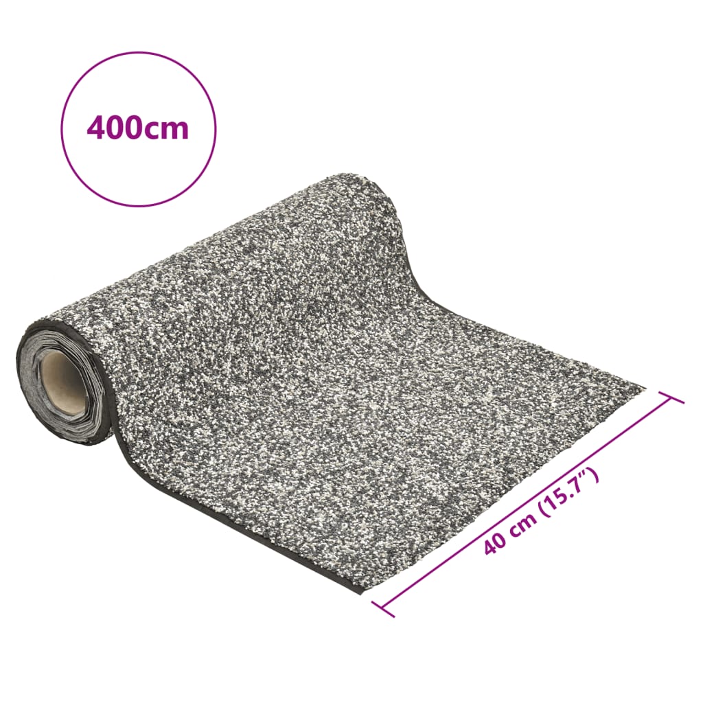 Pond liner with pebbles, grey, 400x40cm