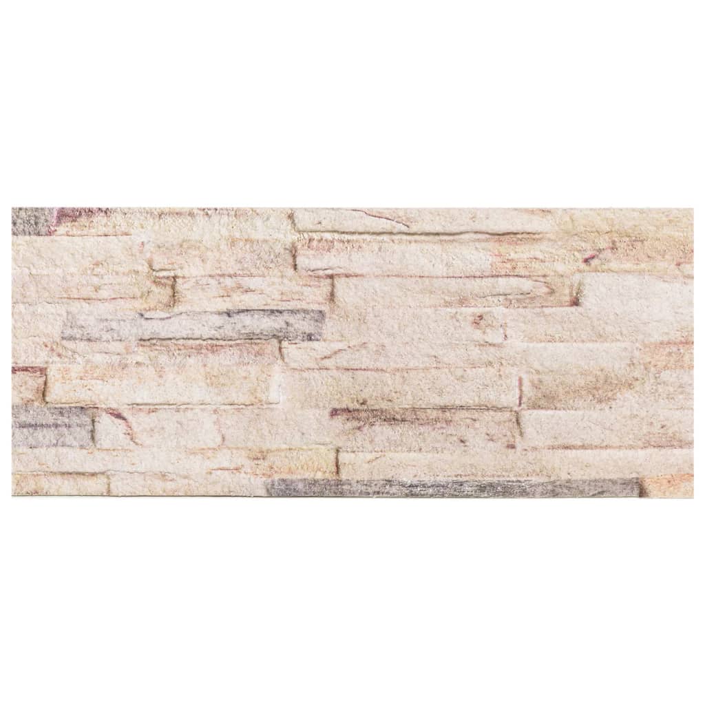 3D Sienų plokštės, 14vnt., baltos ir raudonos, 100x25cm, EPS