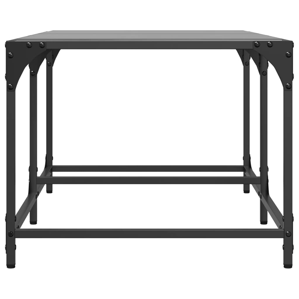 Coffee table with black top, 98.5x50x40cm, steel