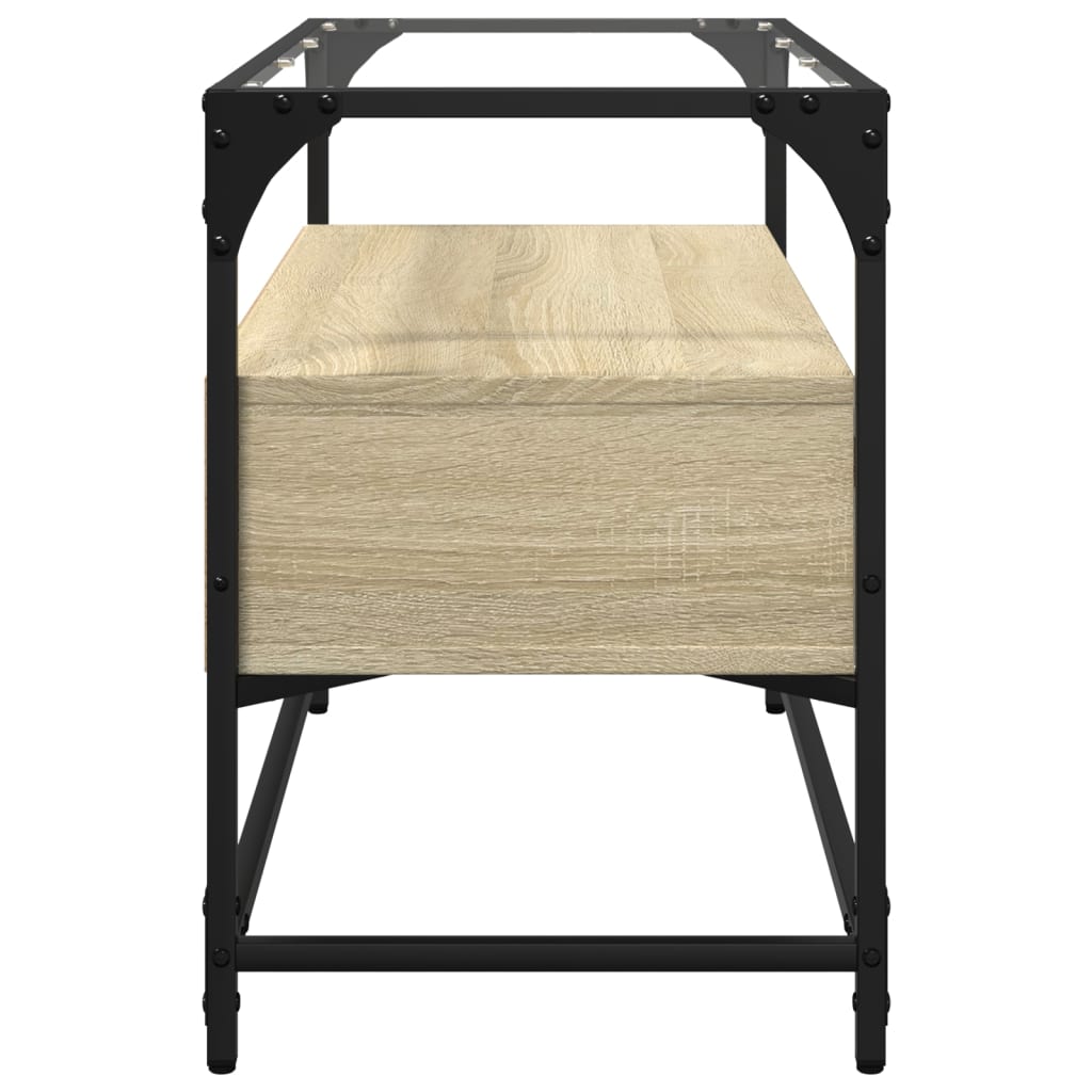 TV cabinet, sonoma oak, 80x35x51cm, engineered wood